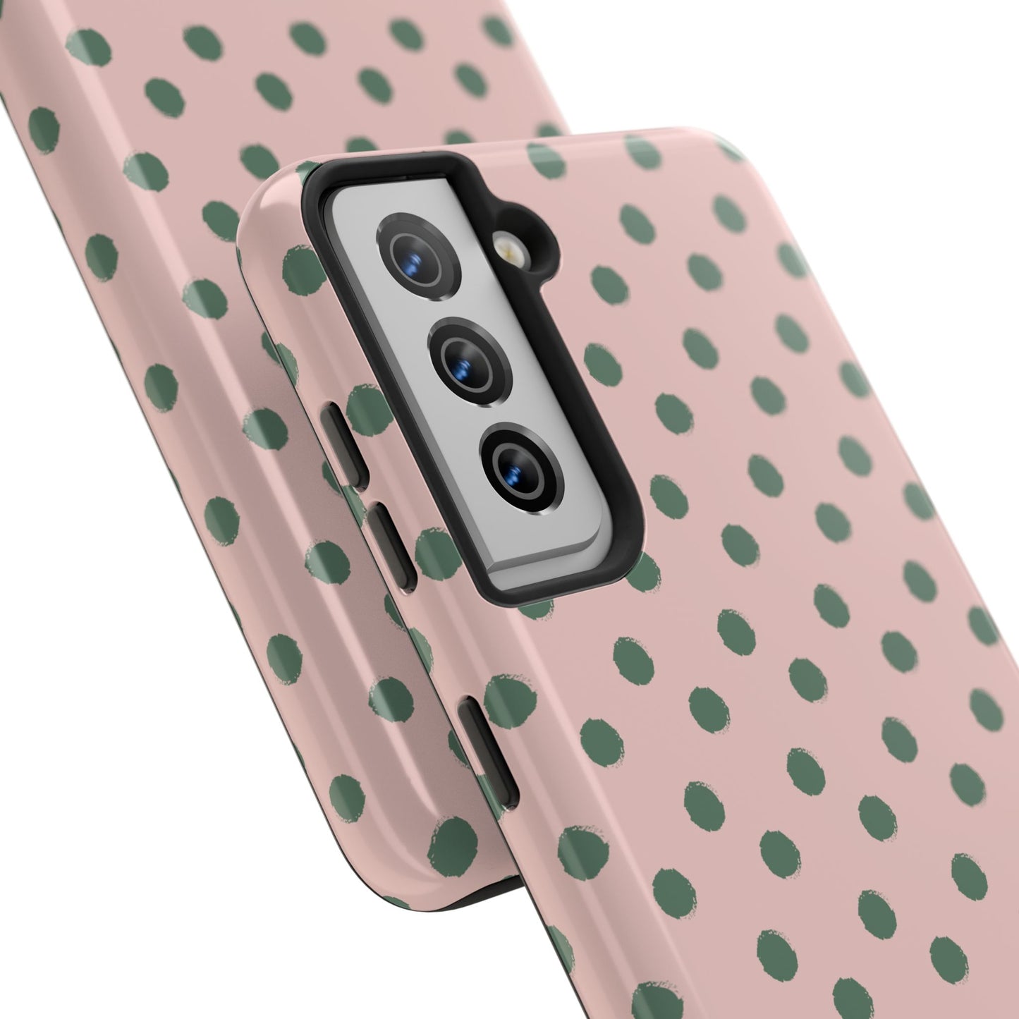 West Coast – Pink & Green Polka Dots Phone Case