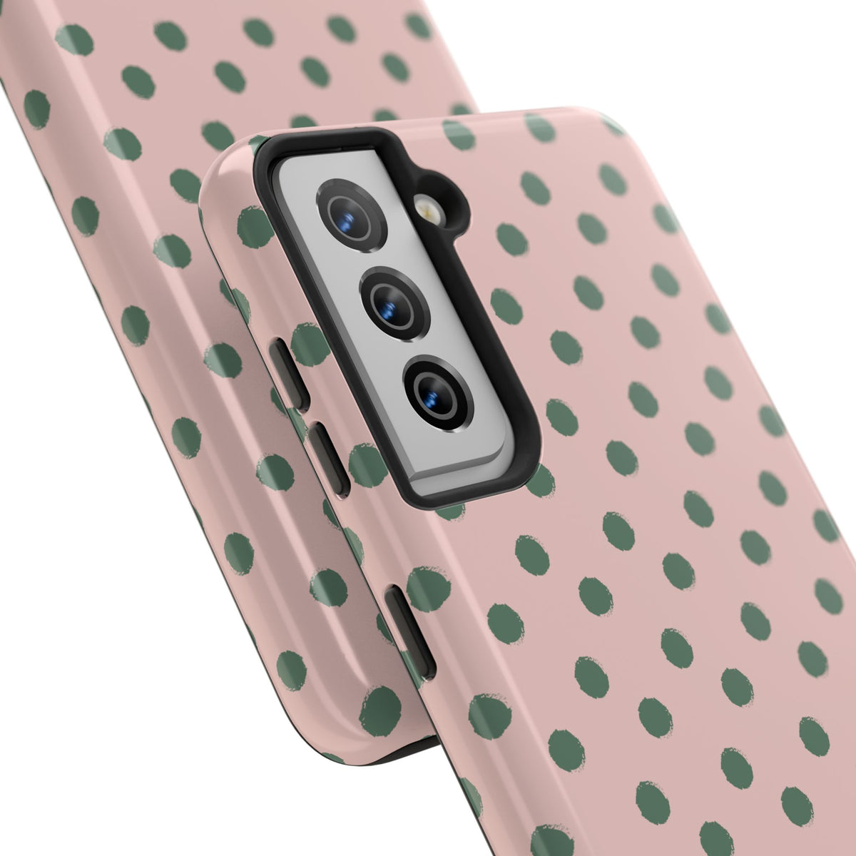 Pink & Green Polka Dots Phone Case