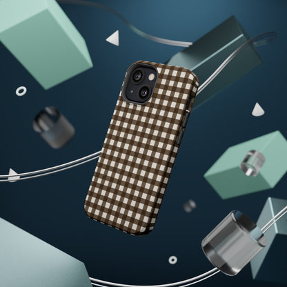 Brown Gingham Phone Case