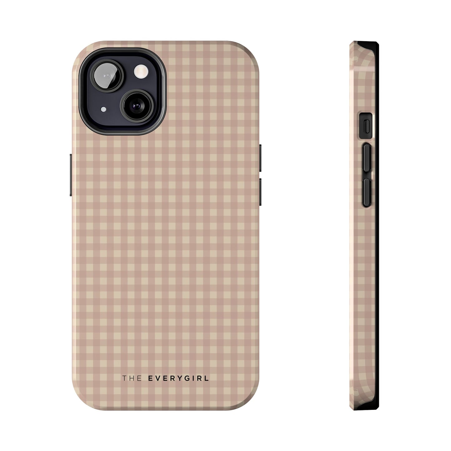 Neutral Blush Gingham IPhone Case