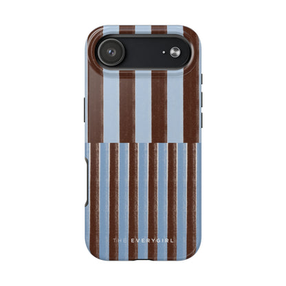 January Blue & Brown Phone Case