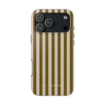 Green & Pink Stripes IPhone Case
