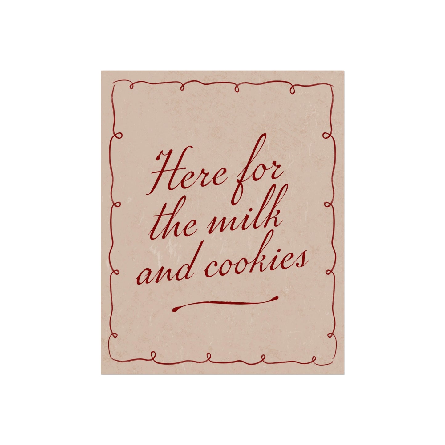 Milk & Cookies Wall Art Print