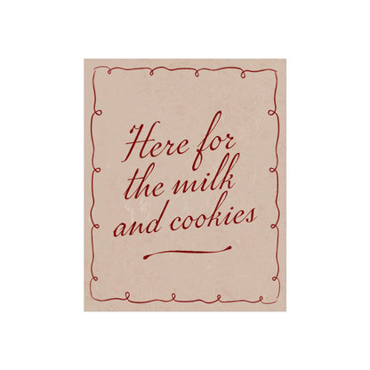 Milk & Cookies Wall Art Print