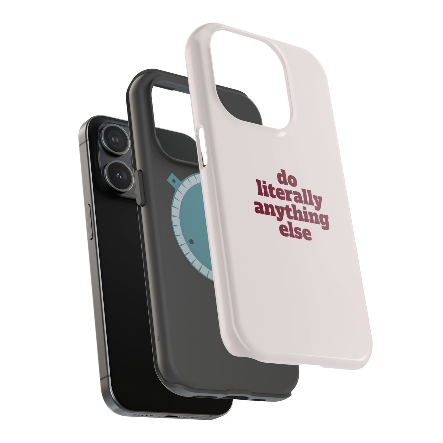 Do Literally Anything Else Burgundy Phone Case