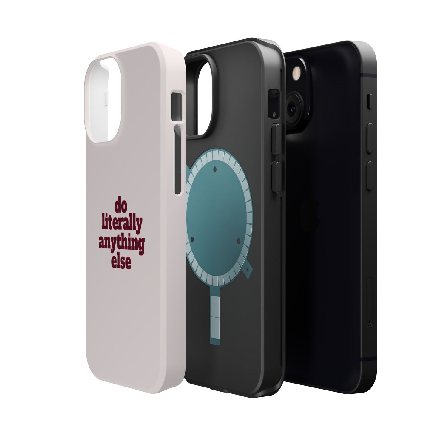 Do Literally Anything Else Burgundy Phone Case