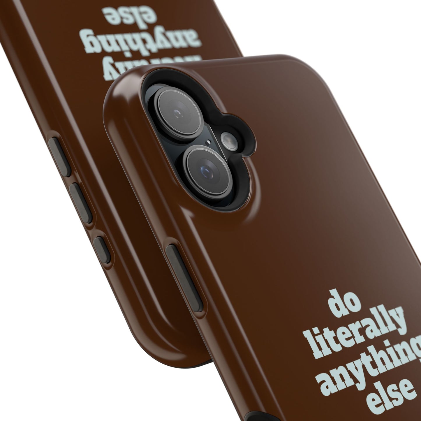 Do Literally Anything Else Brown & Blue Phone Case