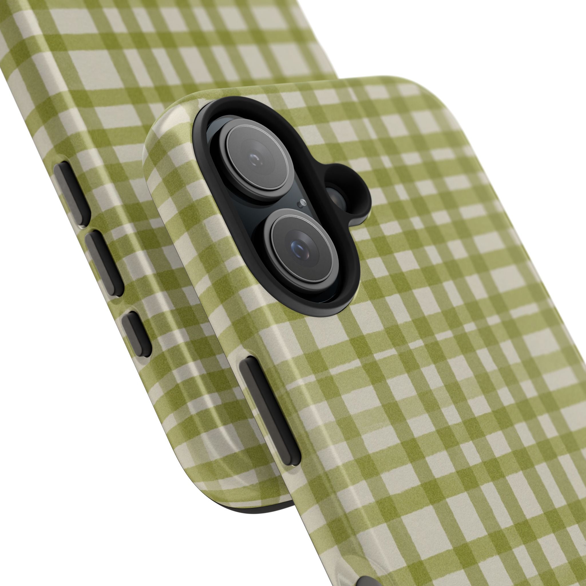 Green Gingham Phone Case