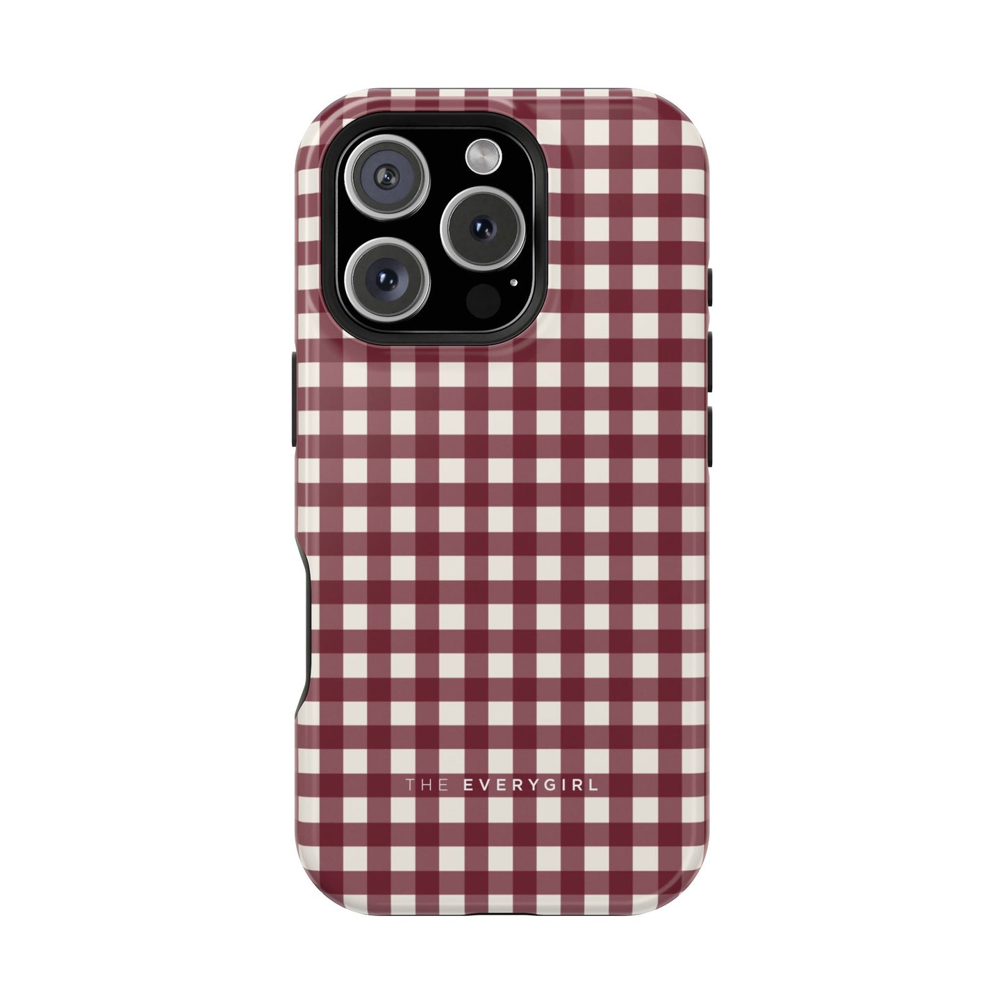 Burgundy Gingham Phone Case