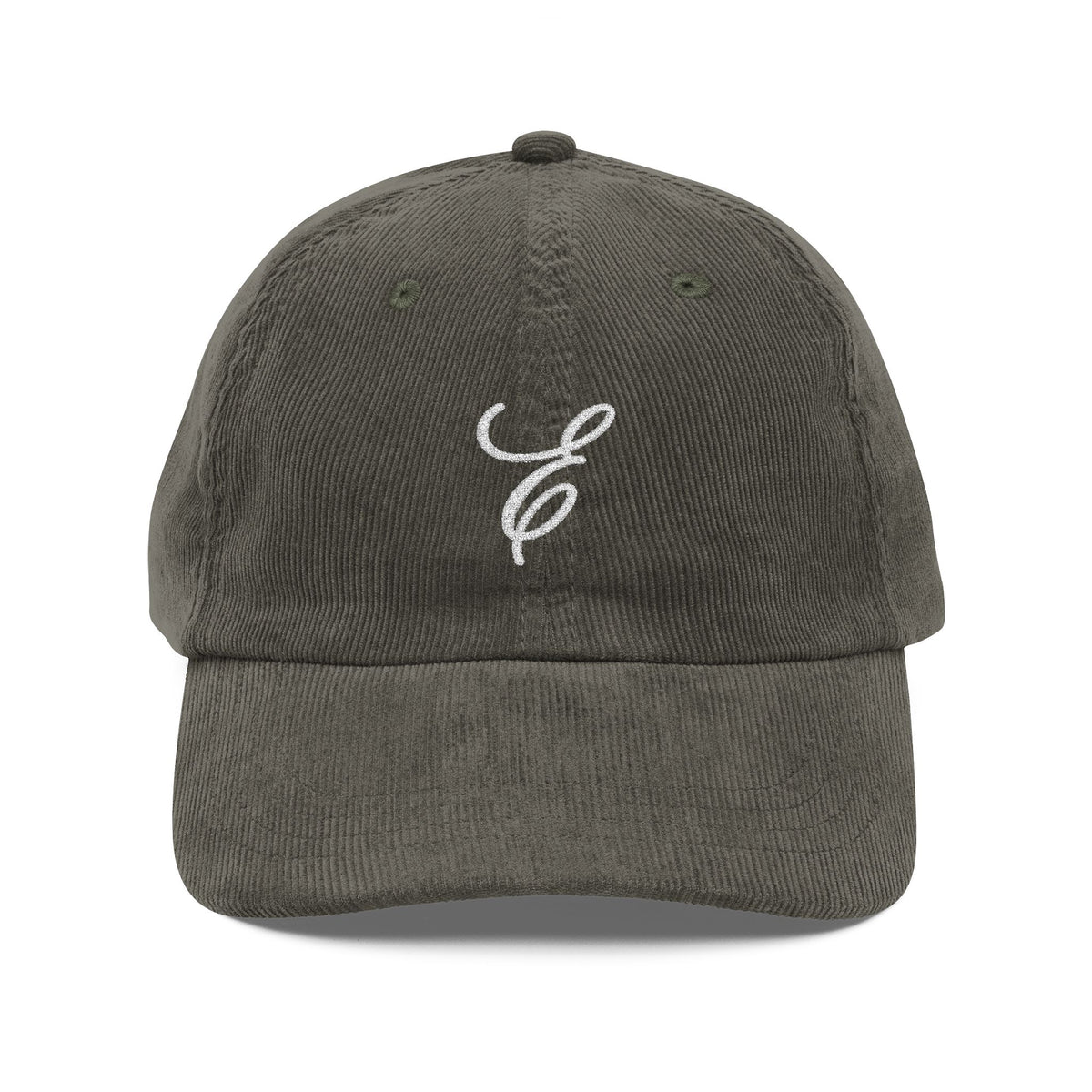 Signature E Vintage Corduroy Cap