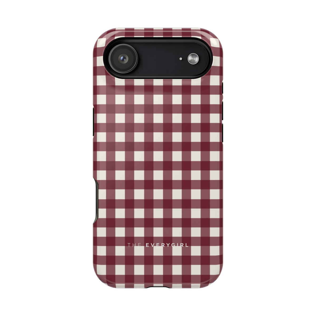 Burgundy Gingham Phone Case