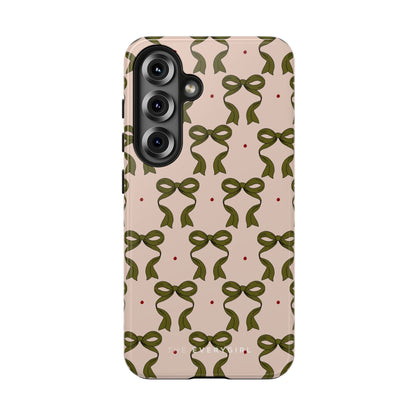 Pink & Green Bows IPhone Case