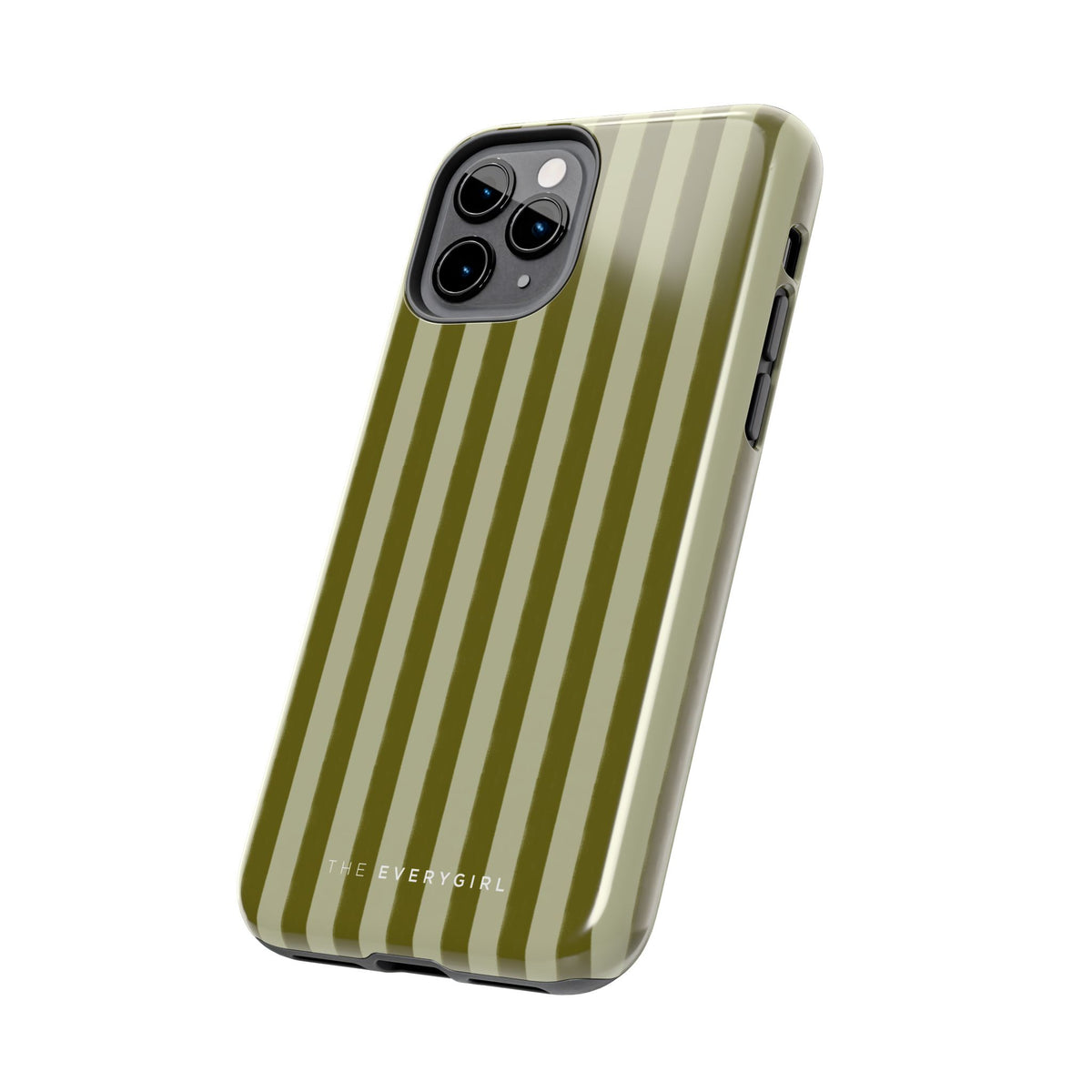 Tone on Tone Green Stripes IPhone Case