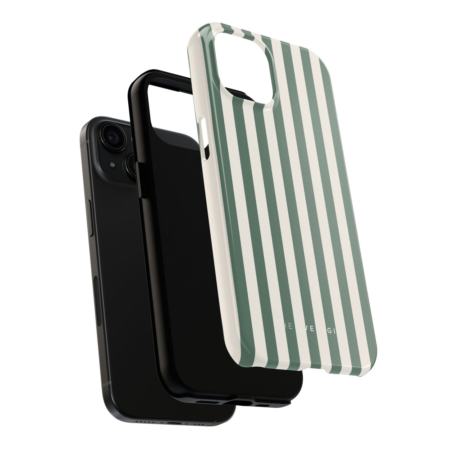 Green Cabana Stripe Phone Case