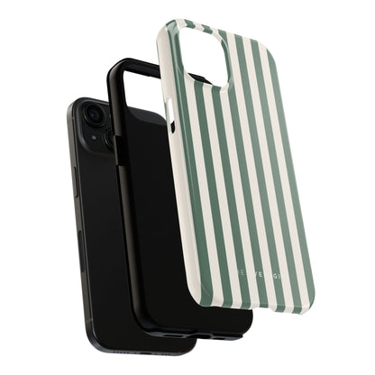 Green Cabana Stripe Phone Case