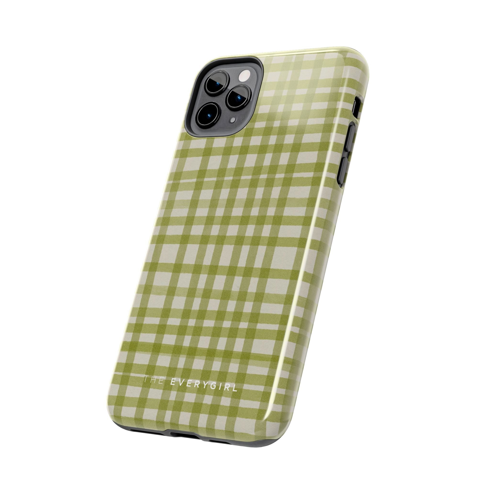 Green Gingham Phone Case