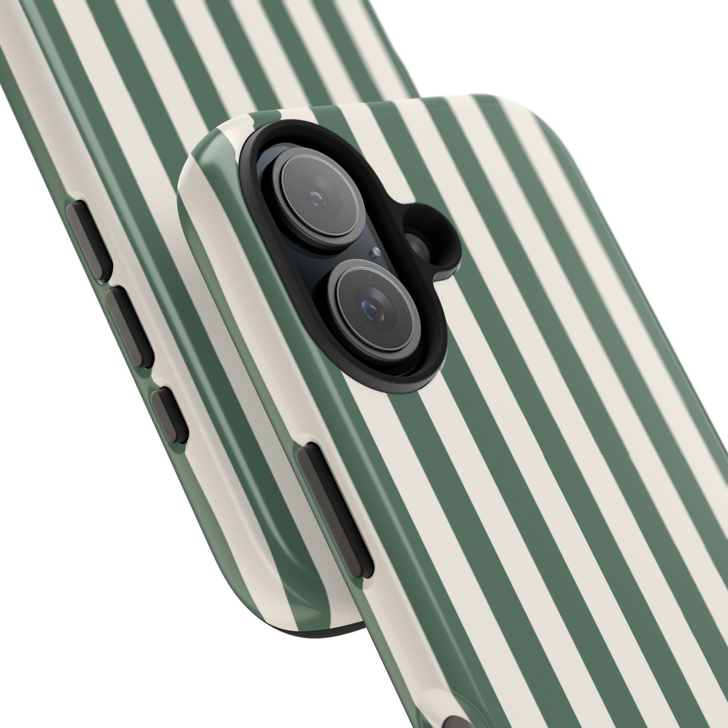 Green Cabana Stripe Phone Case