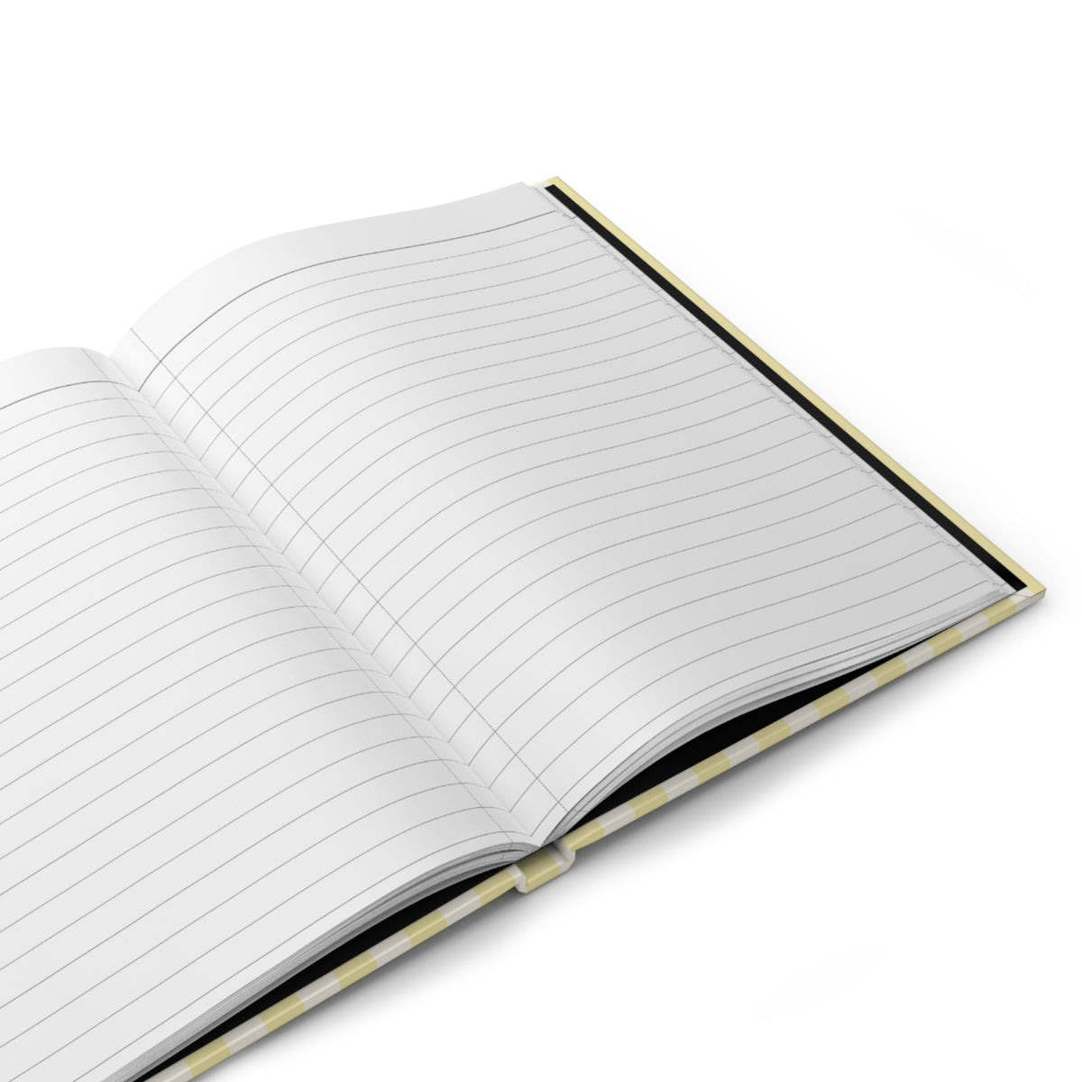 Butter Yellow Stripped Journal