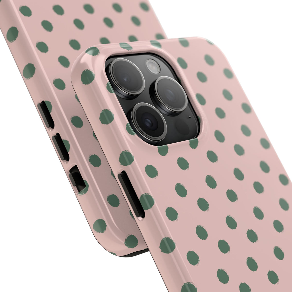 Pink & Green Polka Dots Phone Case