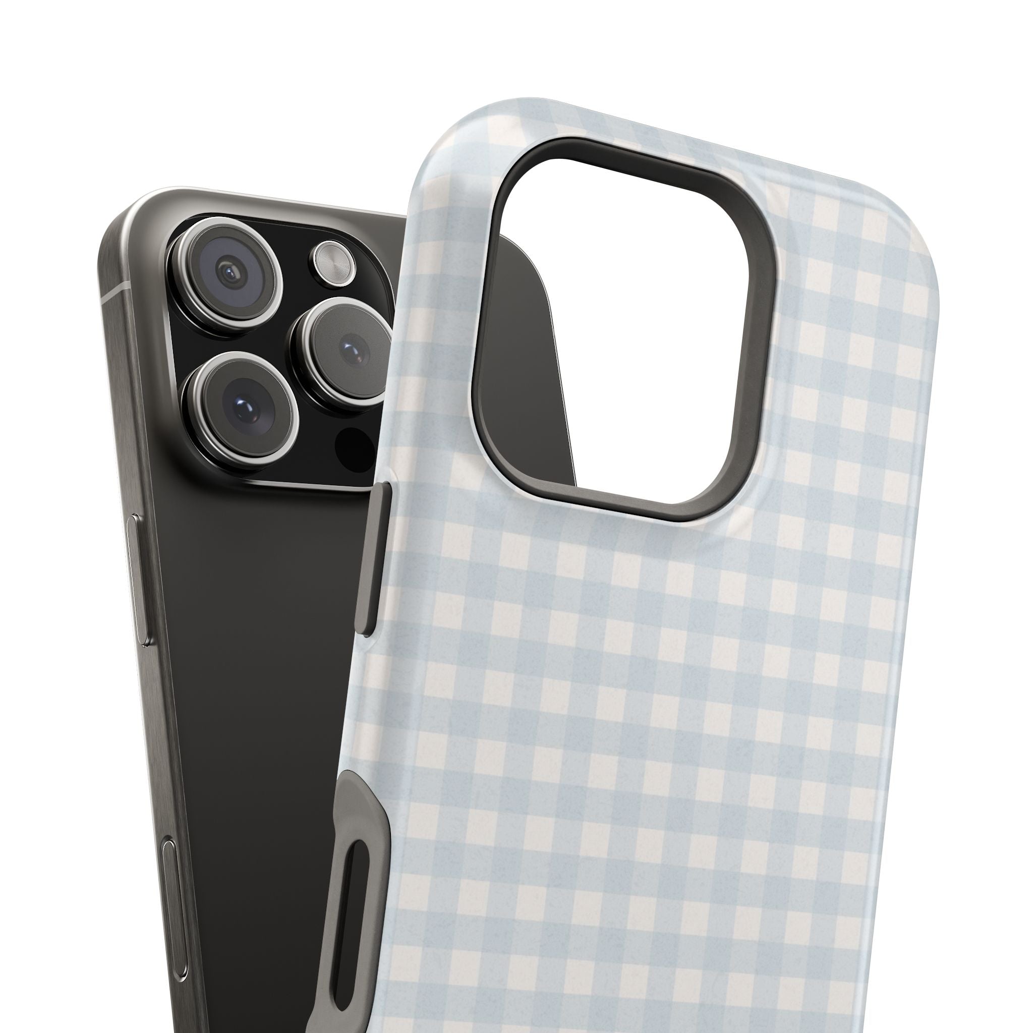 Nancy Meyers Inspired Blue Gingham Phone Case