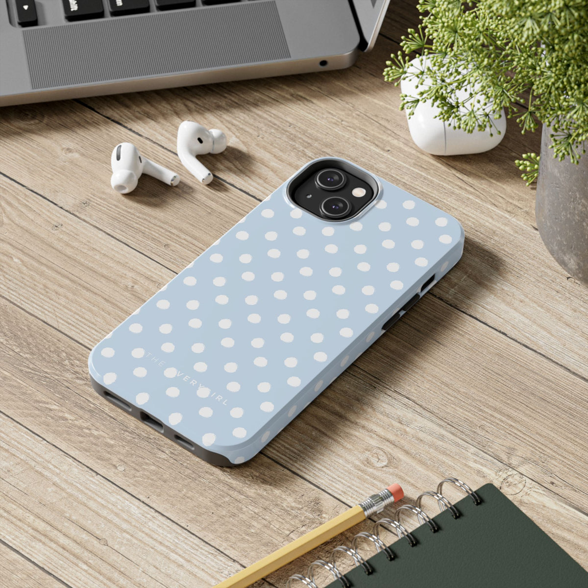 Blue & White Polka Dots Phone Case