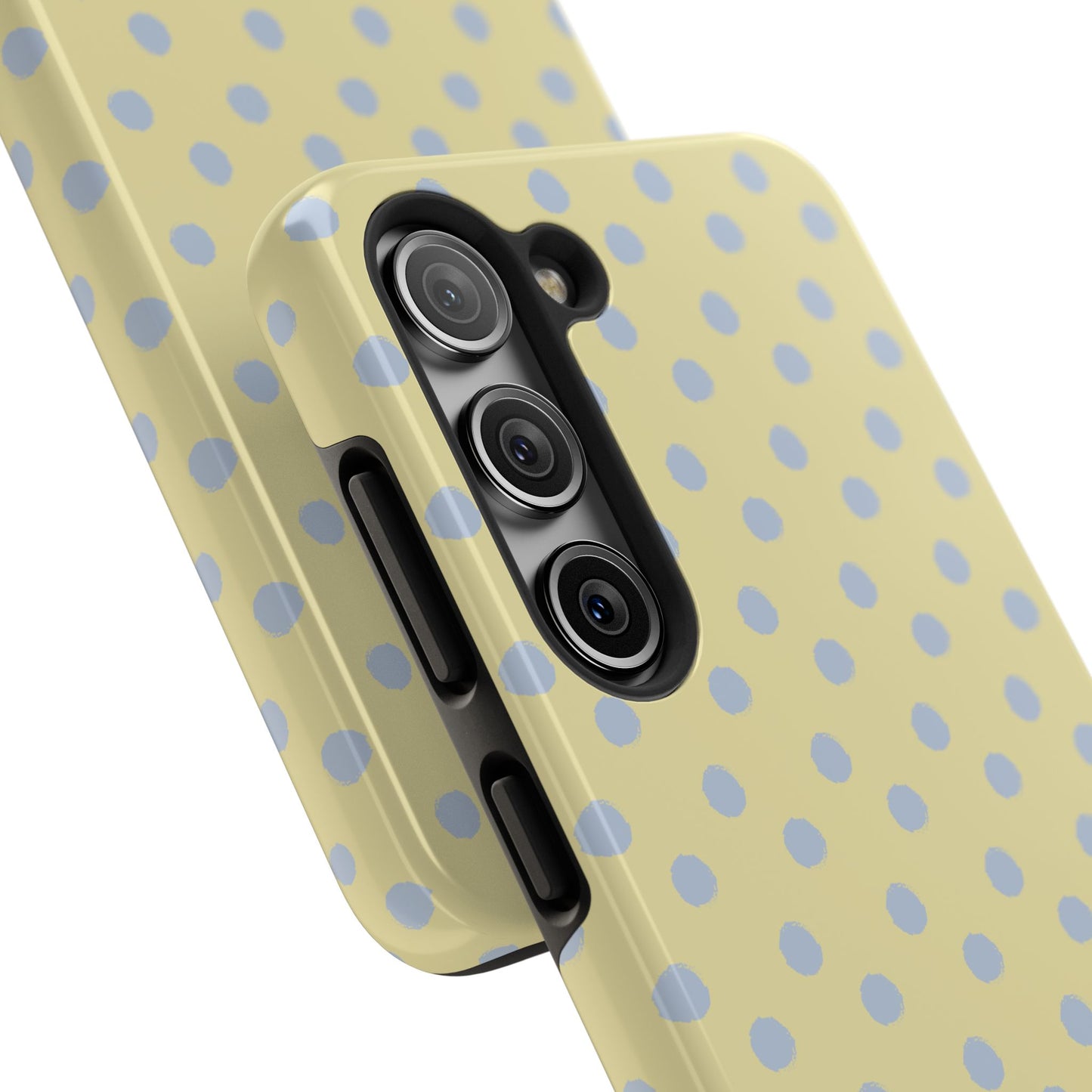 Yellow & Blue Polka Dots Phone Case