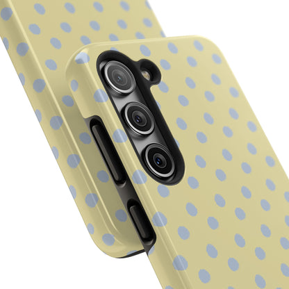 Yellow & Blue Polka Dots Phone Case