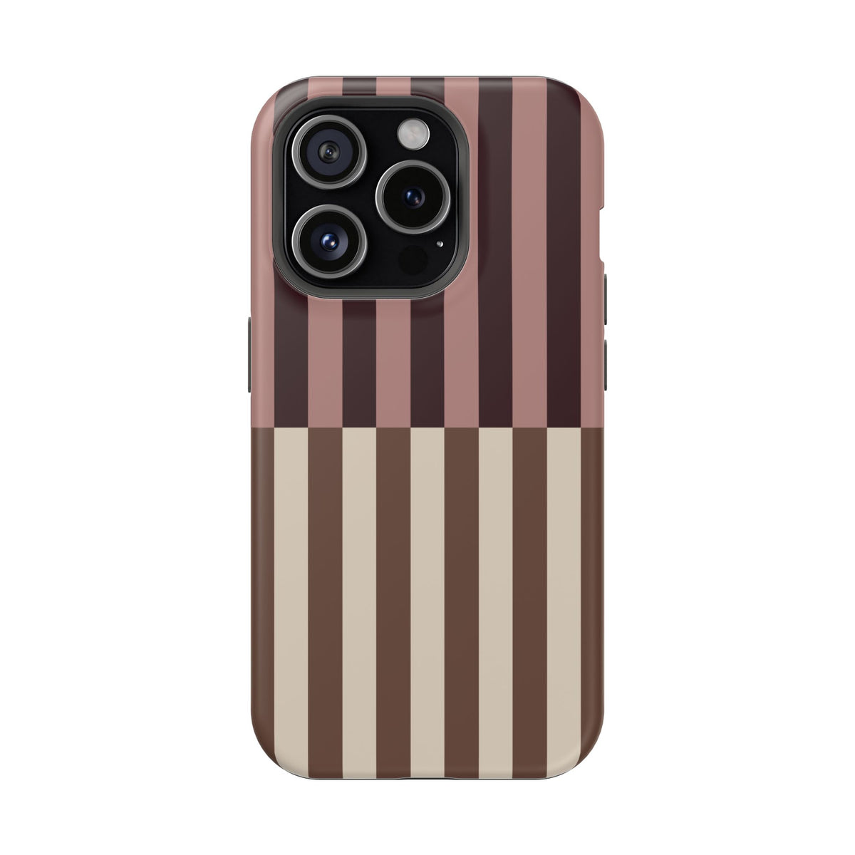 Brown & Burgundy Stripes Phone Case