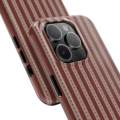 Muted Red Stripe IPhone Case