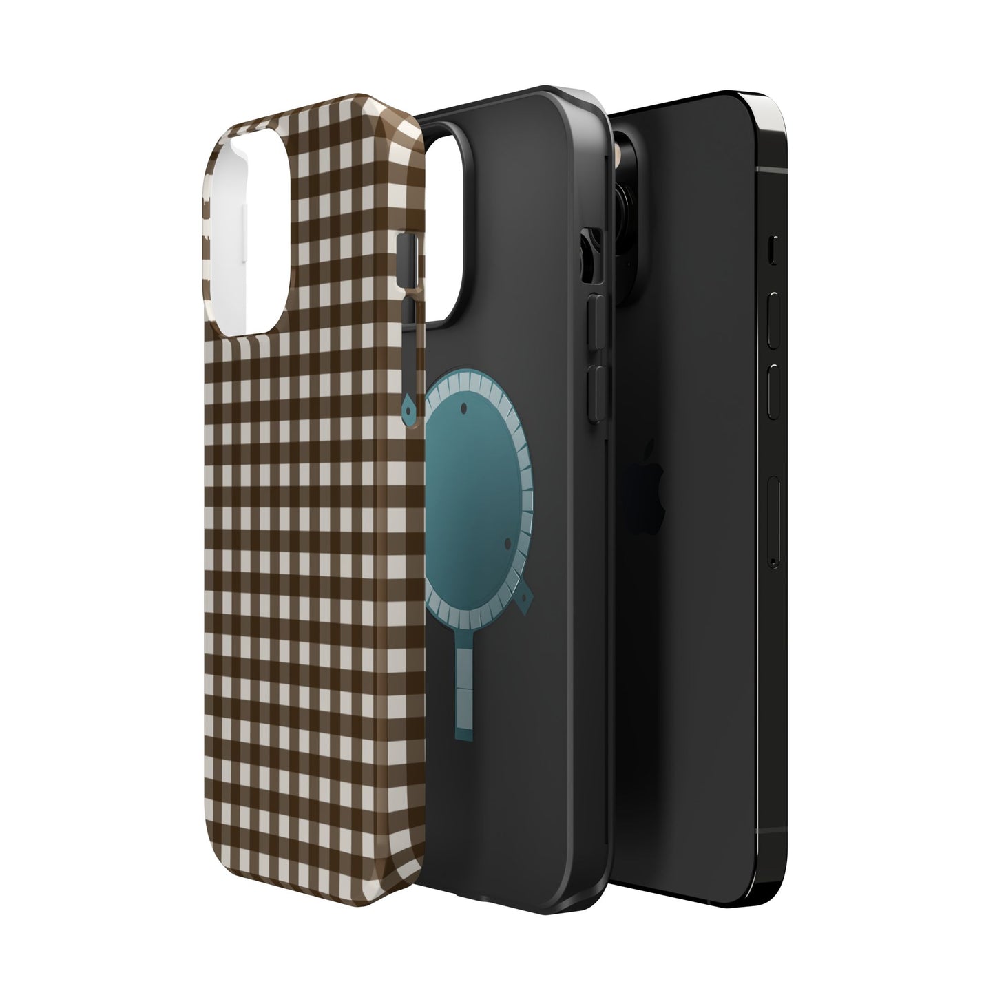 Brown Gingham Phone Case