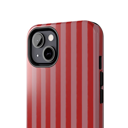 Red & Pink Stripes IPhone Case