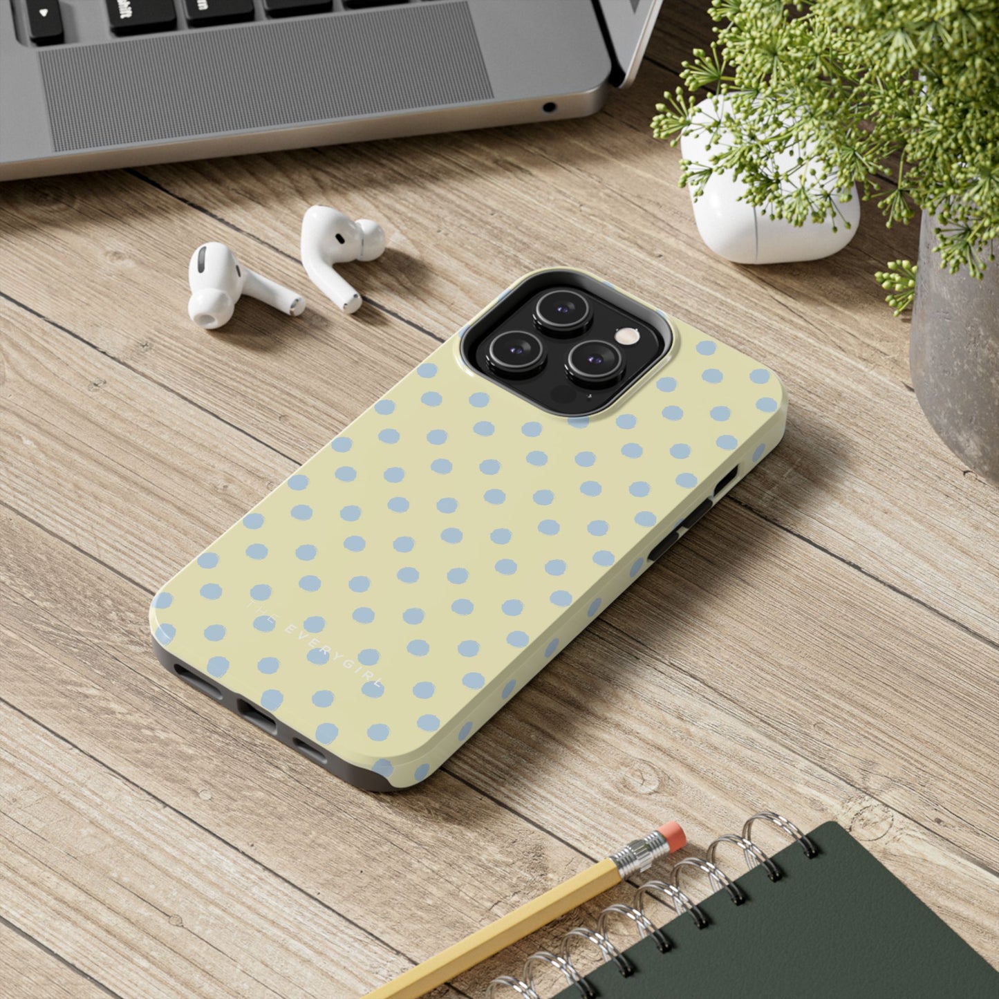 Third Coast – Yellow & Blue Polka Dots Phone Case