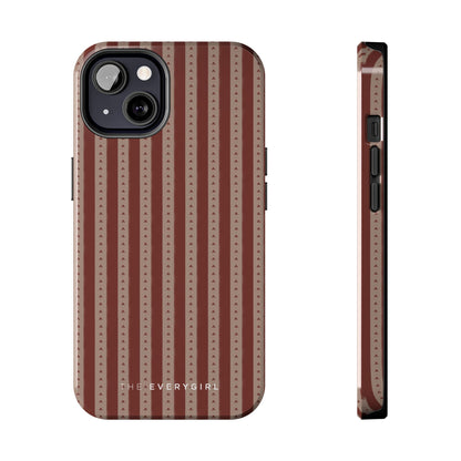 Muted Red Stripe IPhone Case