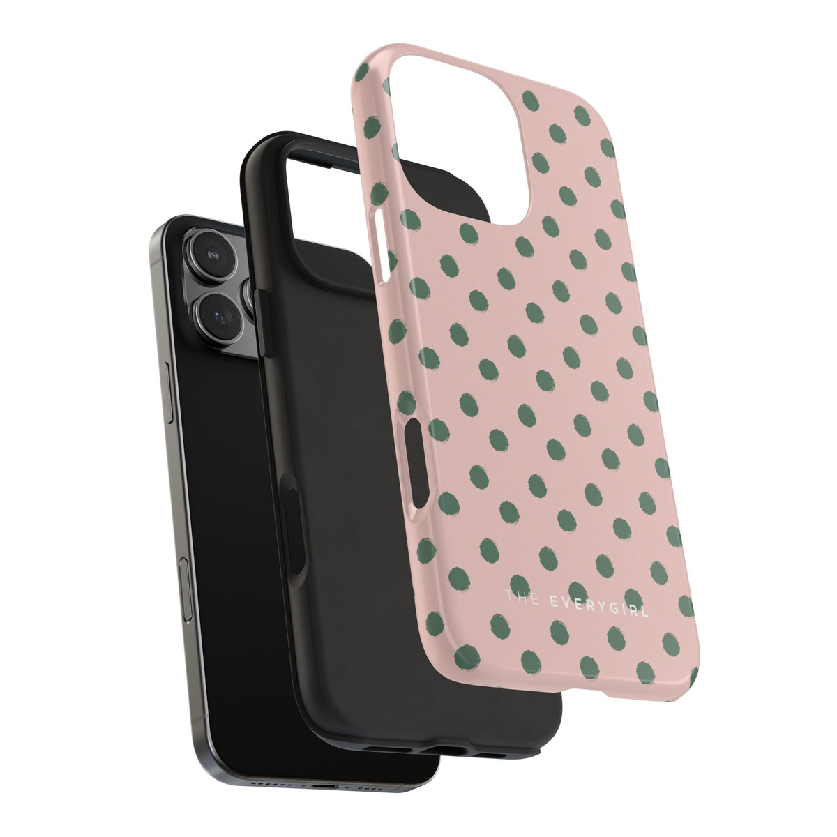 Pink & Green Polka Dots Phone Case