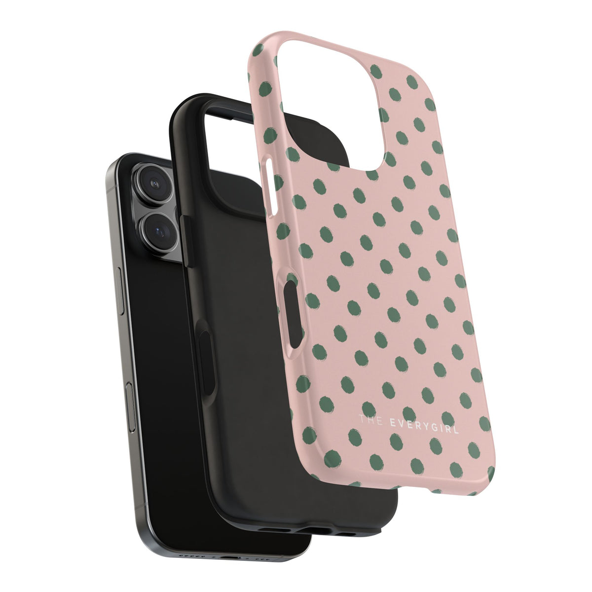 Pink & Green Polka Dots Phone Case
