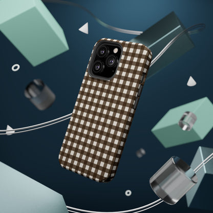 Brown Gingham Phone Case