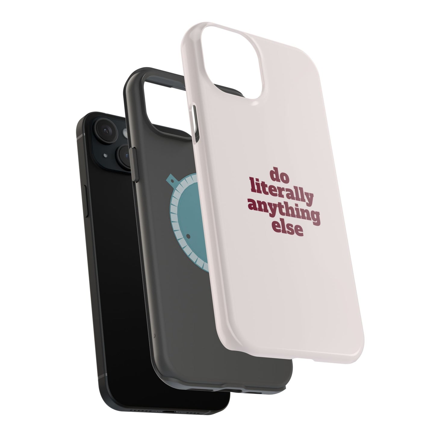 Do Literally Anything Else Burgundy Phone Case