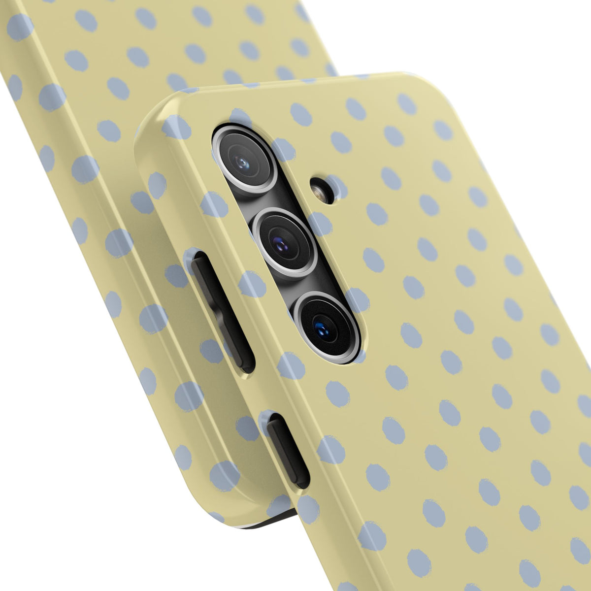 Yellow & Blue Polka Dots Phone Case