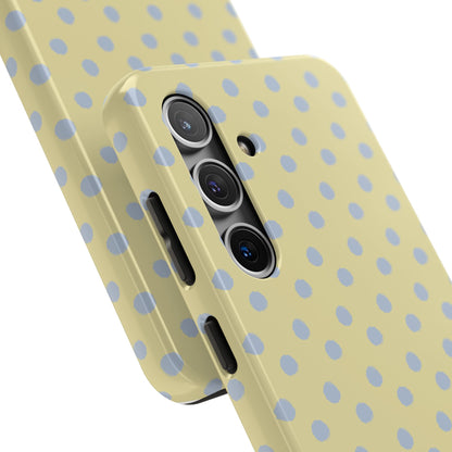 Yellow & Blue Polka Dots Phone Case