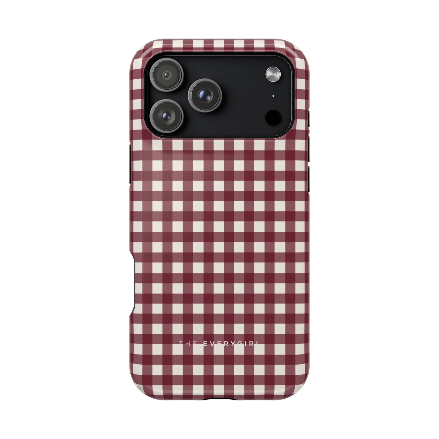 Burgundy Gingham Phone Case