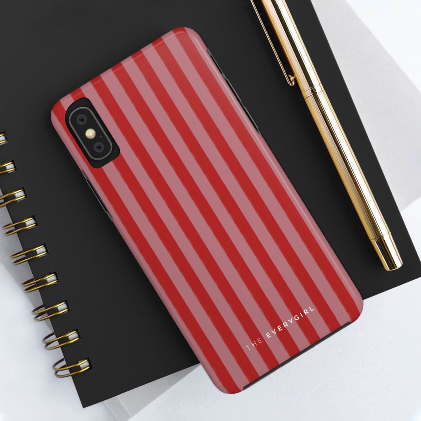 Red & Pink Stripes IPhone Case