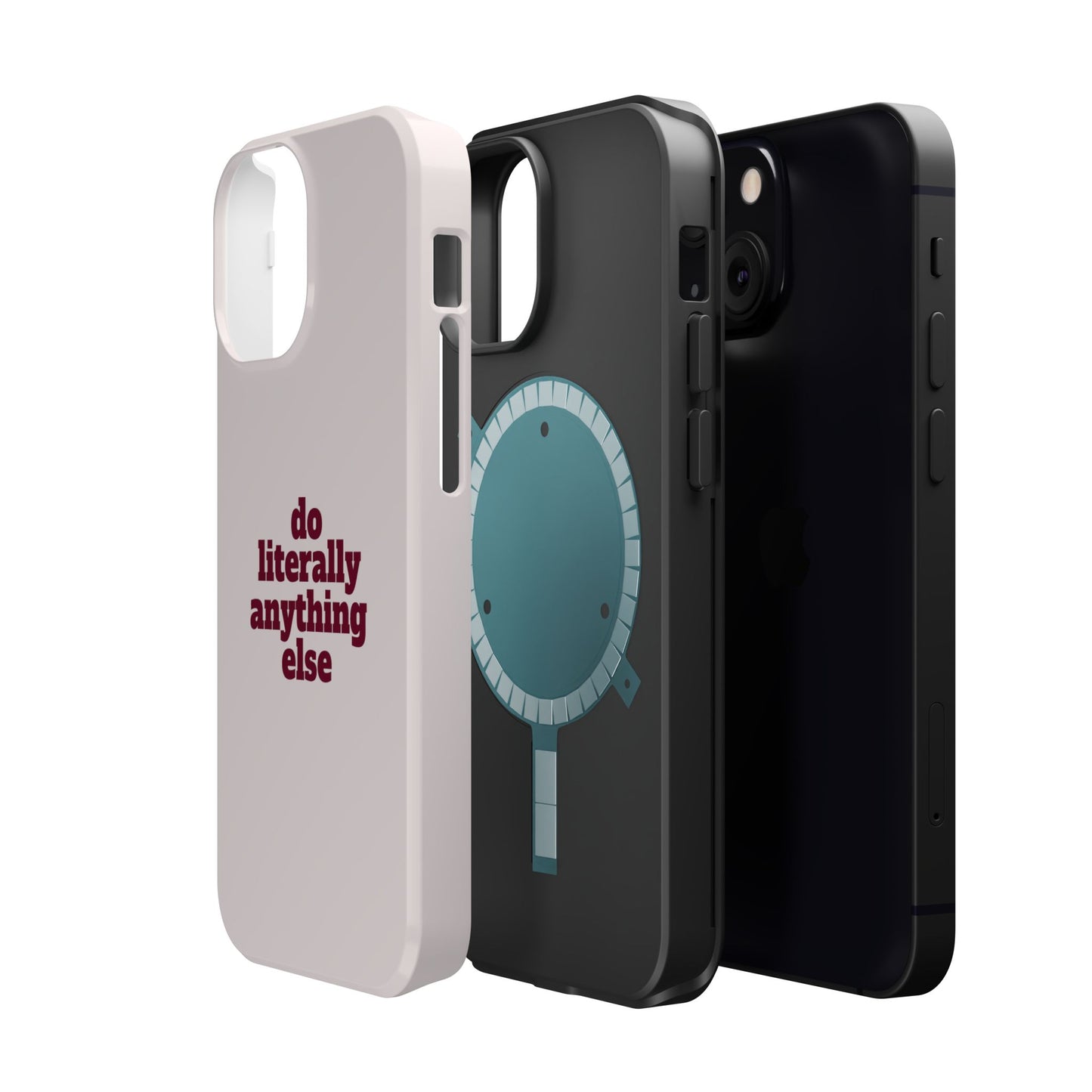 Do Literally Anything Else Burgundy Phone Case