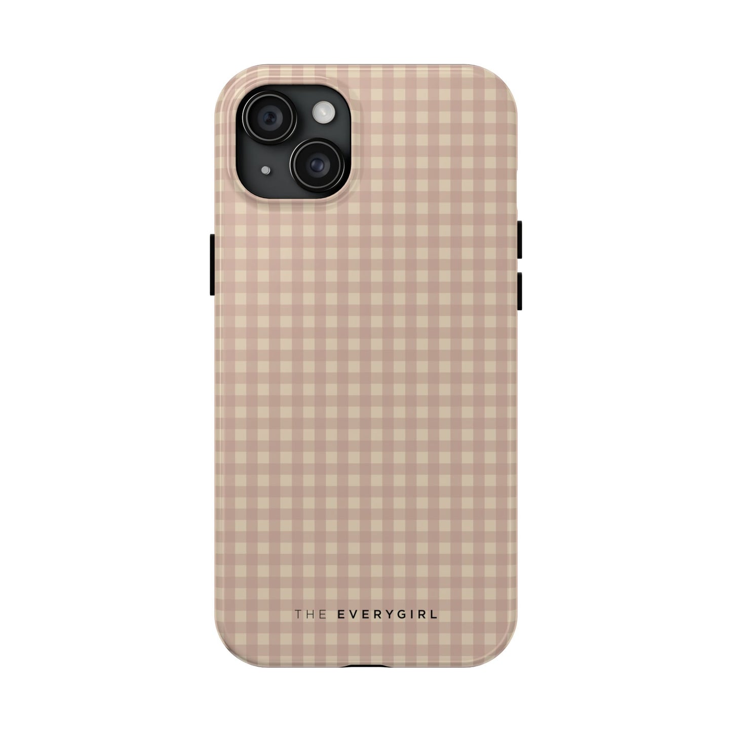 Neutral Blush Gingham IPhone Case