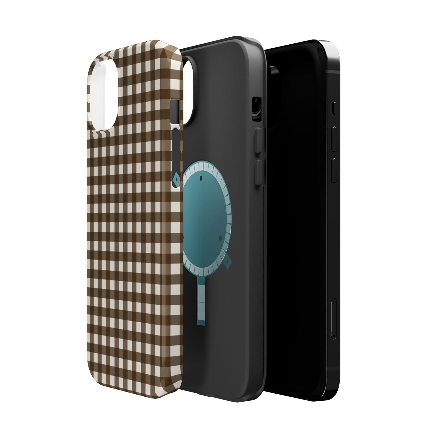 Brown Gingham Phone Case