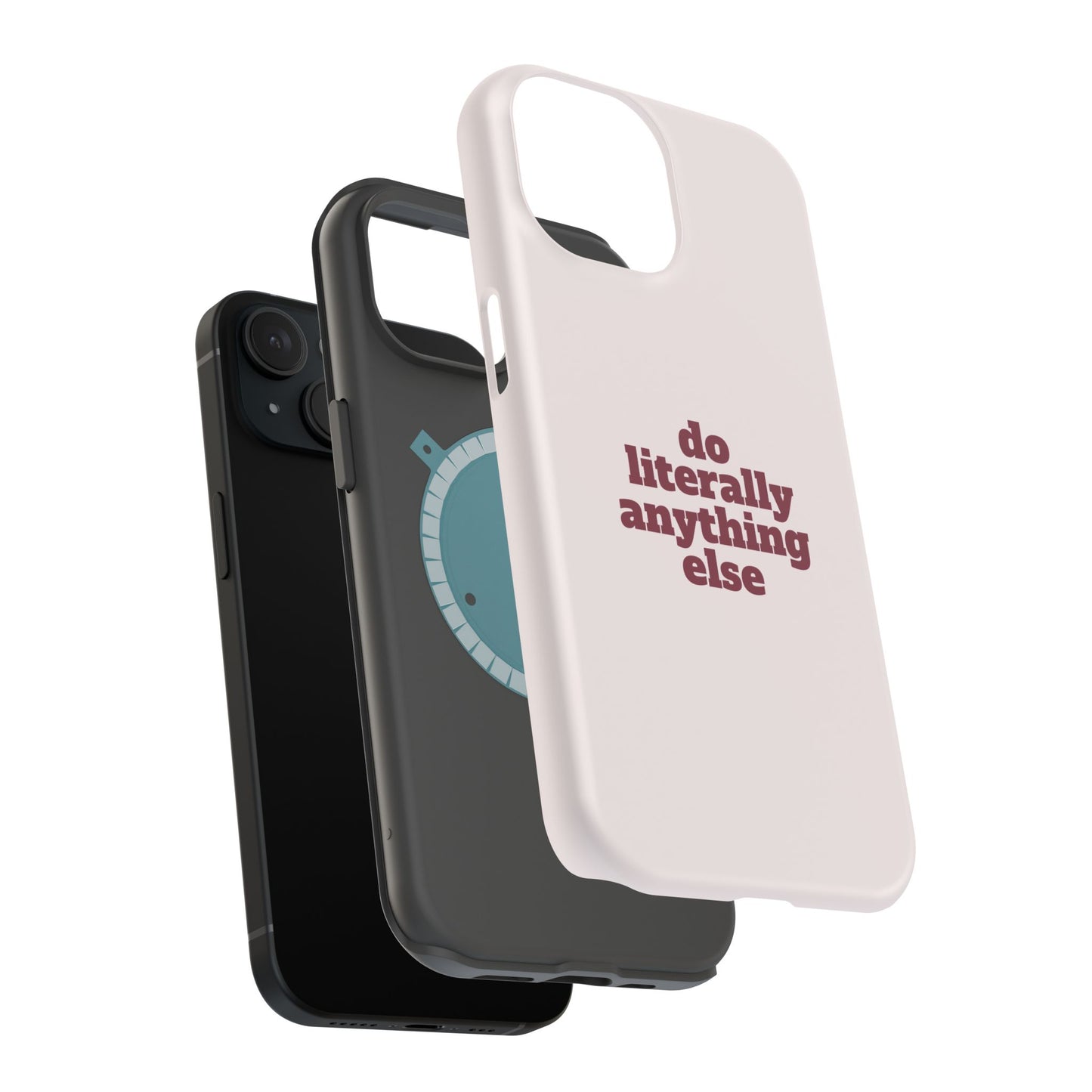 Do Literally Anything Else Burgundy Phone Case