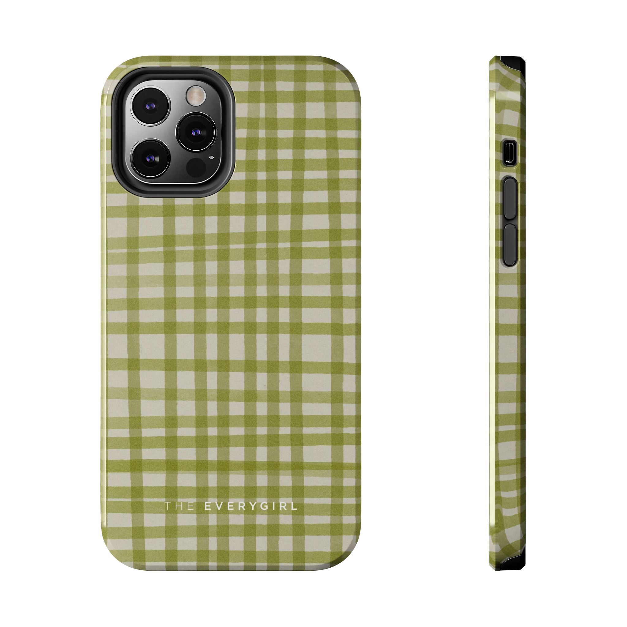 Green Gingham Phone Case