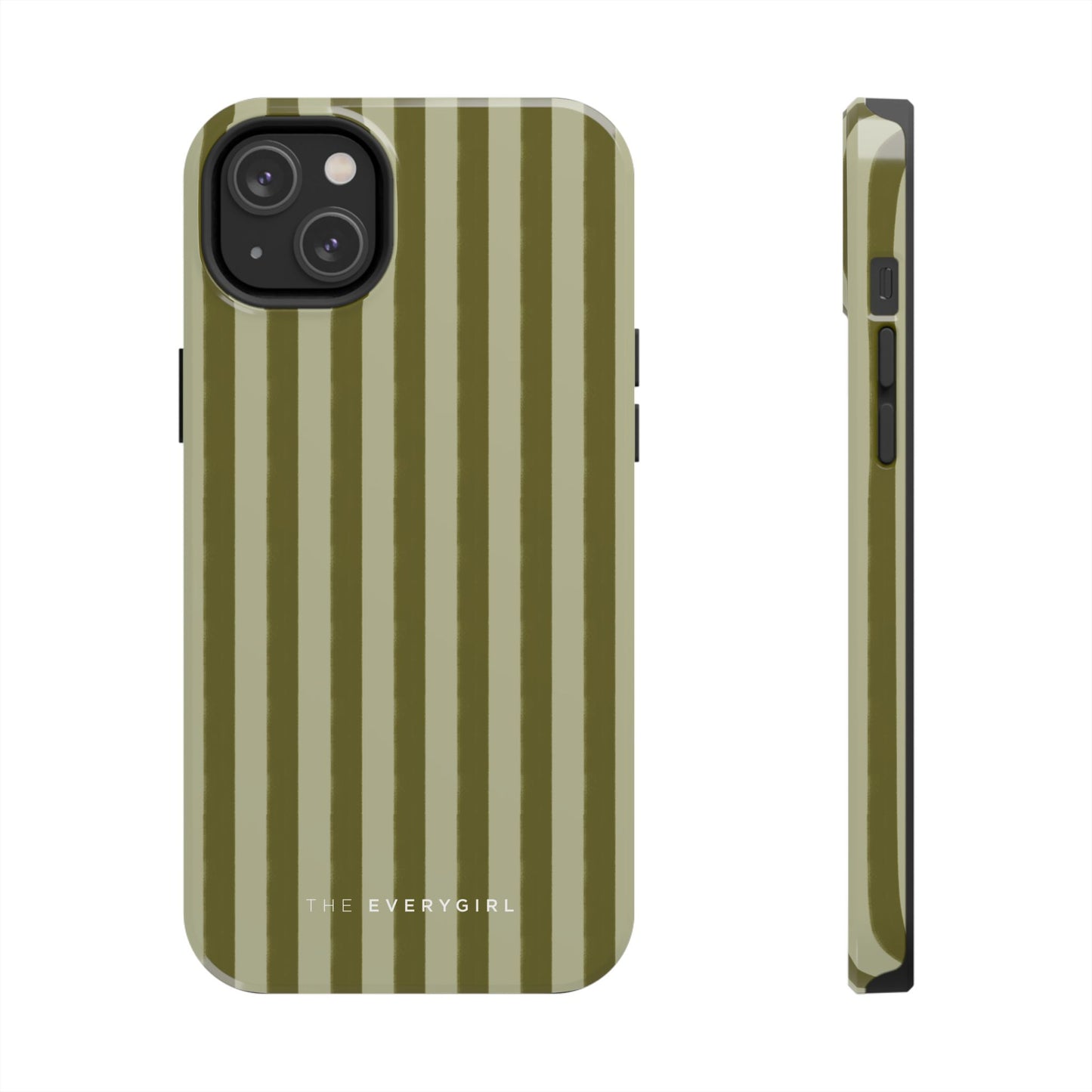 Tone on Tone Green Stripes IPhone Case