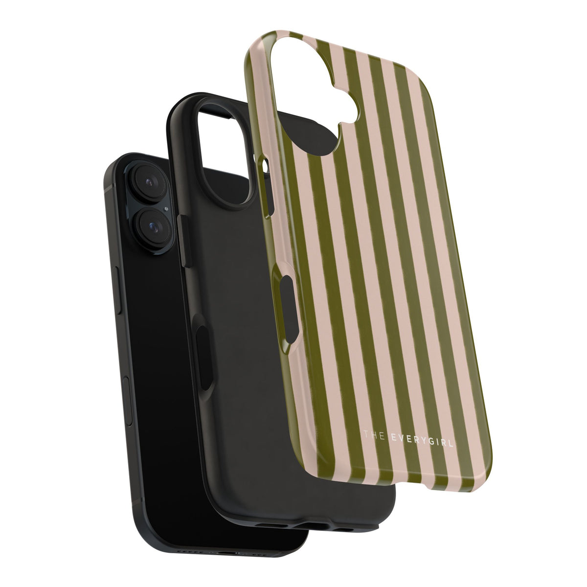 Green & Pink Stripes IPhone Case