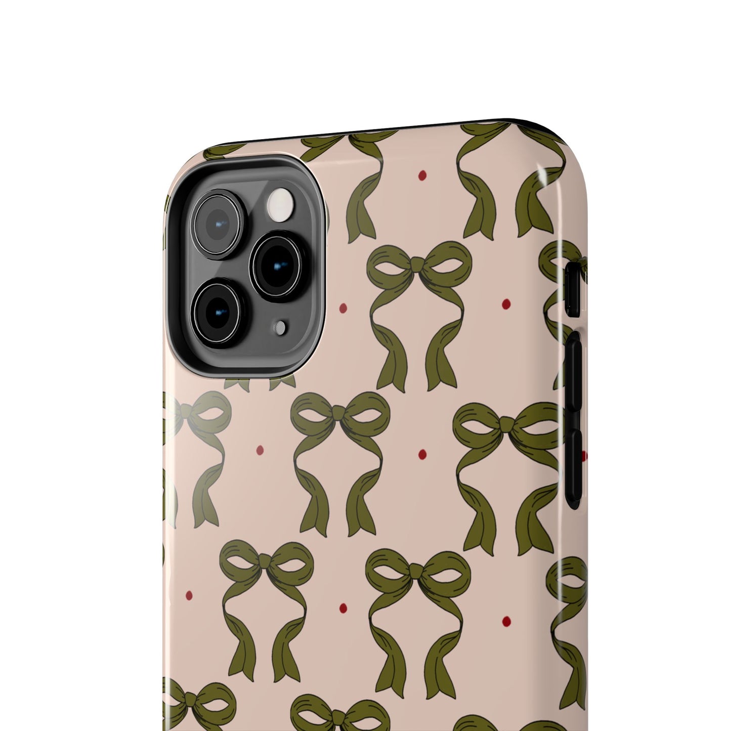 Pink & Green Bows IPhone Case