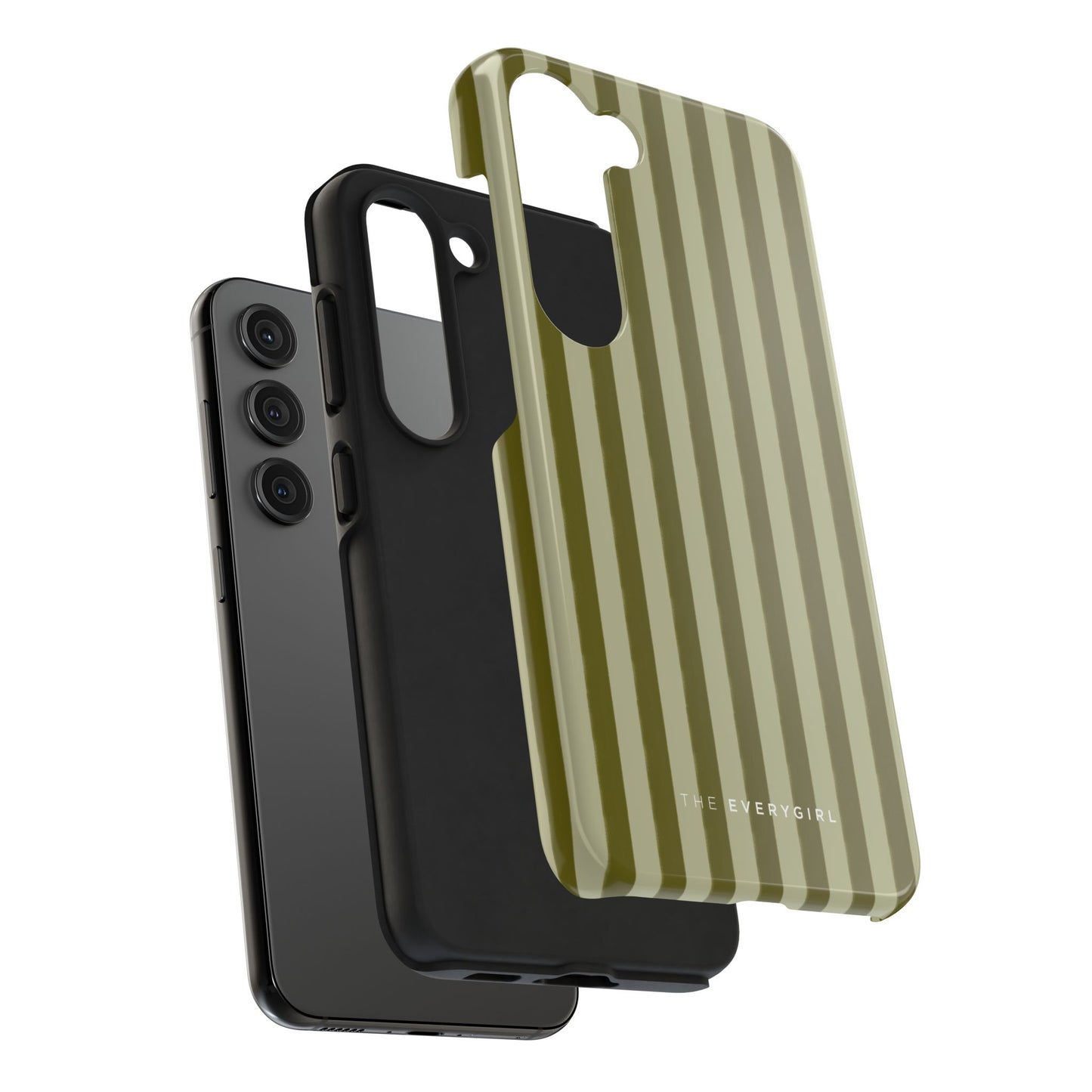Tone on Tone Green Stripes IPhone Case